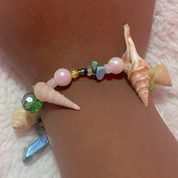 Handmade Waist bead, Anklet, & Bracelet Set - Picture 2 of 3